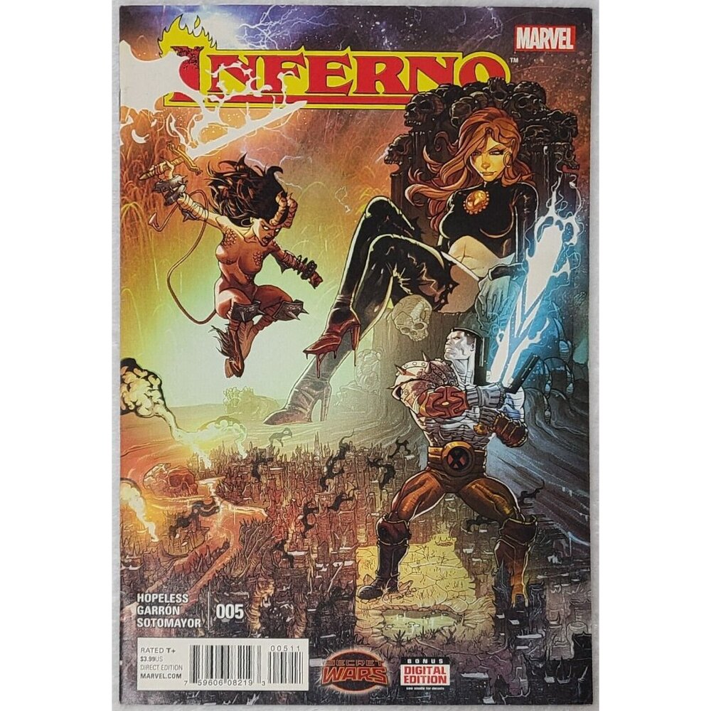 Inferno 5 Marvel Comics 2015 7.0 FN/VF Secret Wars Warzones X-Men